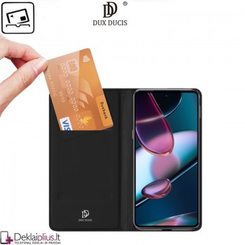 Dux Ducis dirbtinės odos atverčiamas dėklas - juodas (telefonams Motorola Edge 30 Pro) Dux Ducis dirbtinės odos atverčiamas dėklas - juodas (telefonams Motorola Edge 30 Pro)